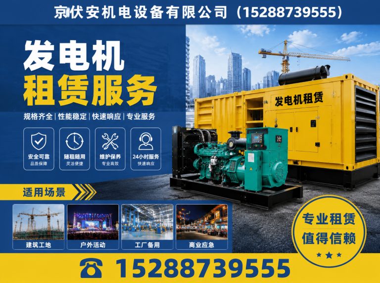 忻州发电机出租展示图